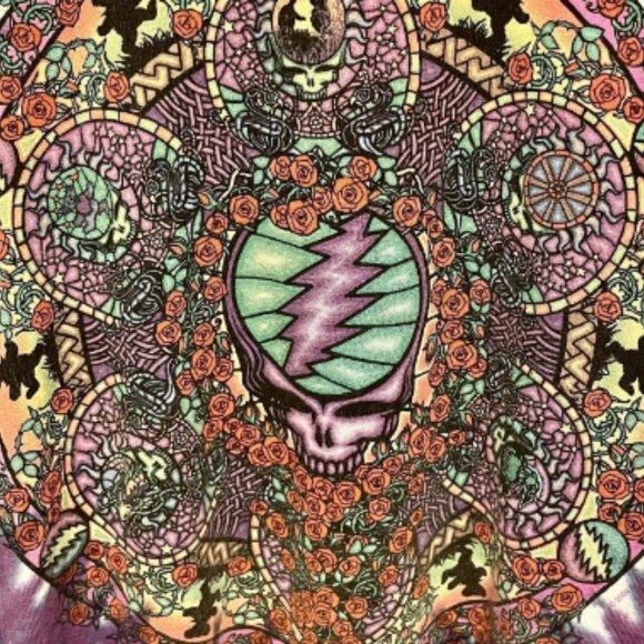 VINTAGE LIQUID BLUE GRATEFUL DEAD TIE DYE TEE - Picture 5 of 10